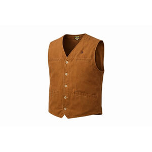 Wyoming Traders Brown Canvas Work Vest Utility Ranch Western Inside Holsters XL